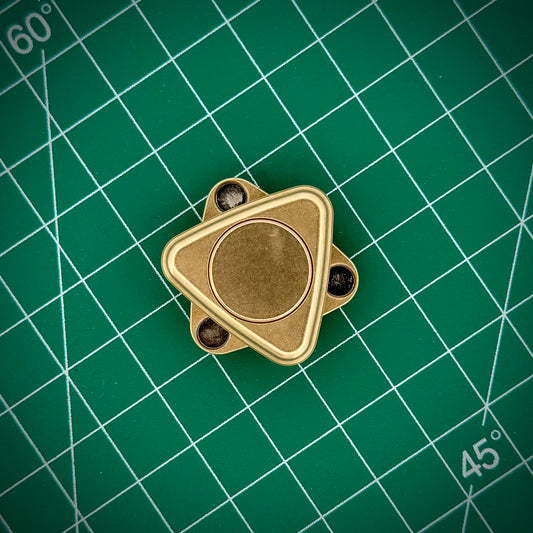 Ispinenkliq - Brass - Haptic Magnetic Rotating Clicking Spinner