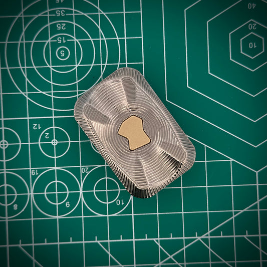 Titanium S.O.B² Slicc w/ Brass Didget and Pro Geo Stainless Steel Geo Plates